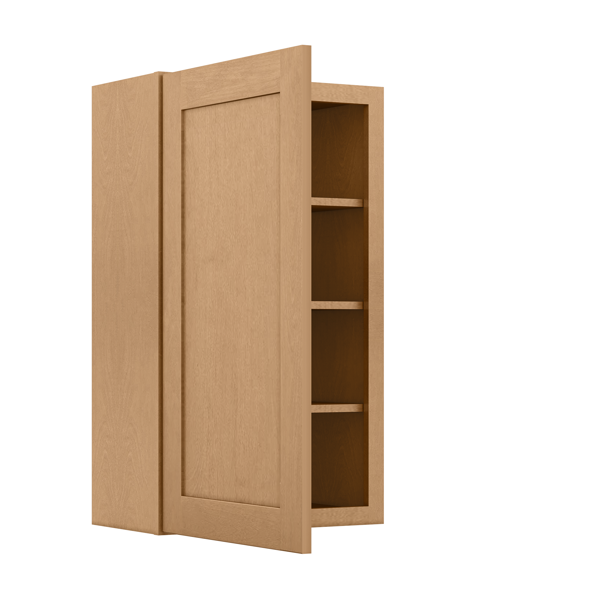 Wall Kitchen Cabinet W2136 Shaker Toffee LessCare 21 in. width 36 in. height 12 in. depth