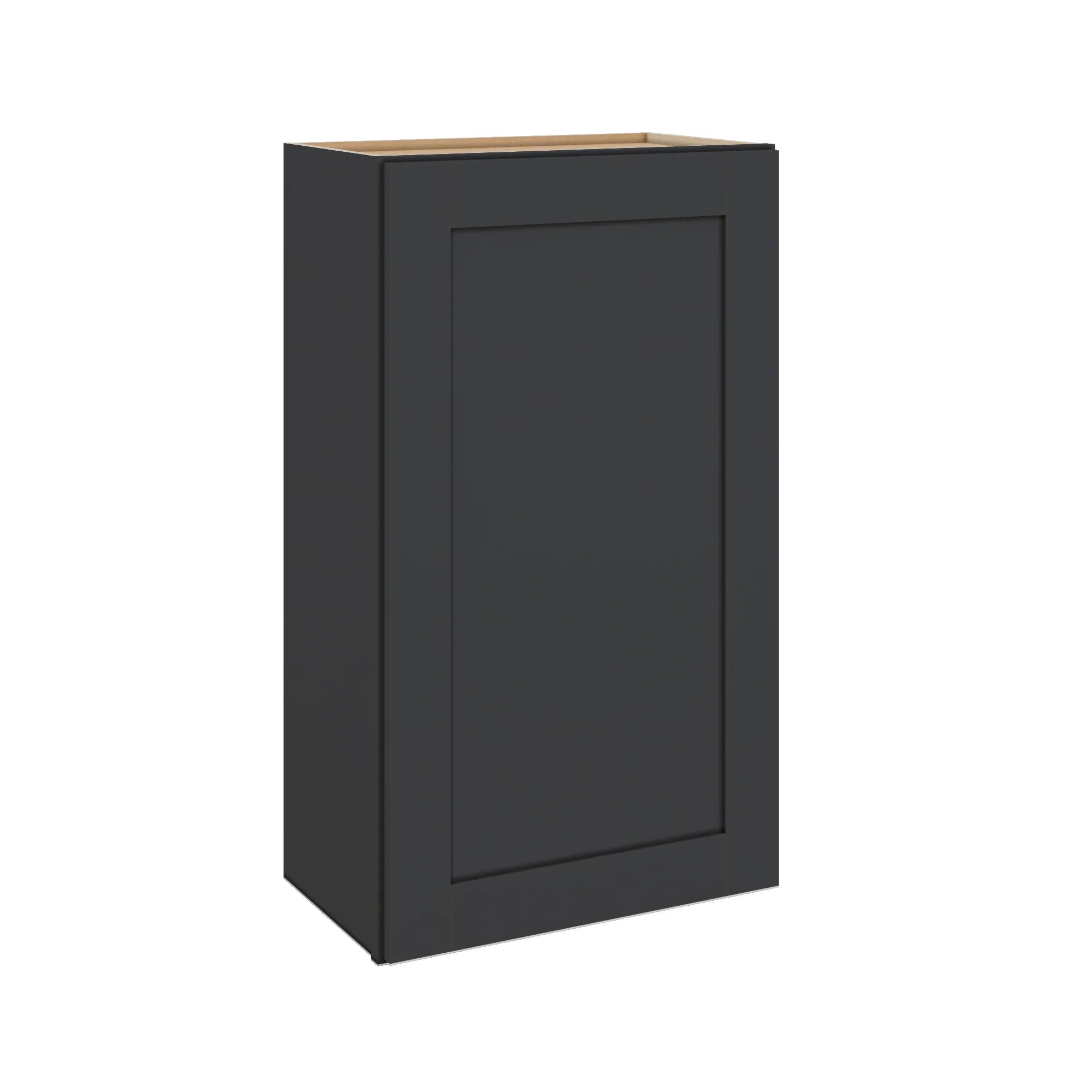 Modernform Cabinet Onyx Black Shaker 21" W X 36" H X 12" D Single Door Wall Cabinet