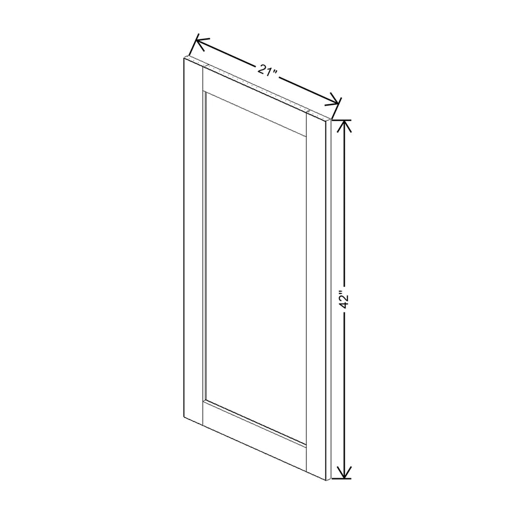 J&K Charcoal E2 Dummy Door Panel 21" W x 42" H