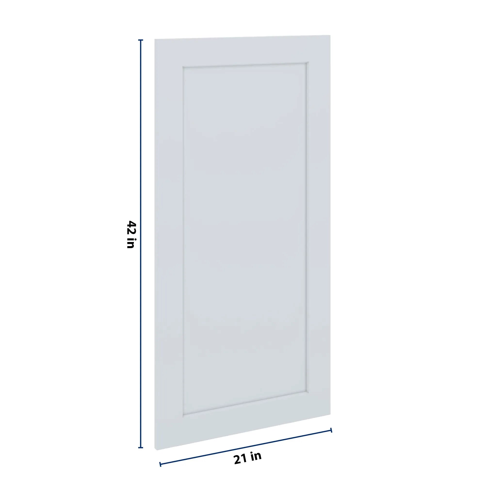 J&K White Shaker S8 Dummy Door Panel 21" W x 42" H