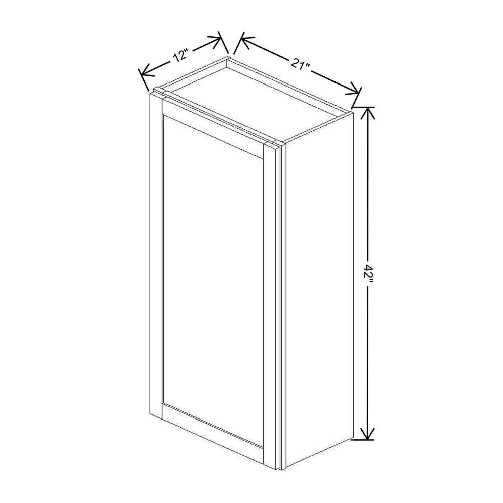 Wolf Classic Dartmouth White Paint 21"W X 42"H Wall Cabinet