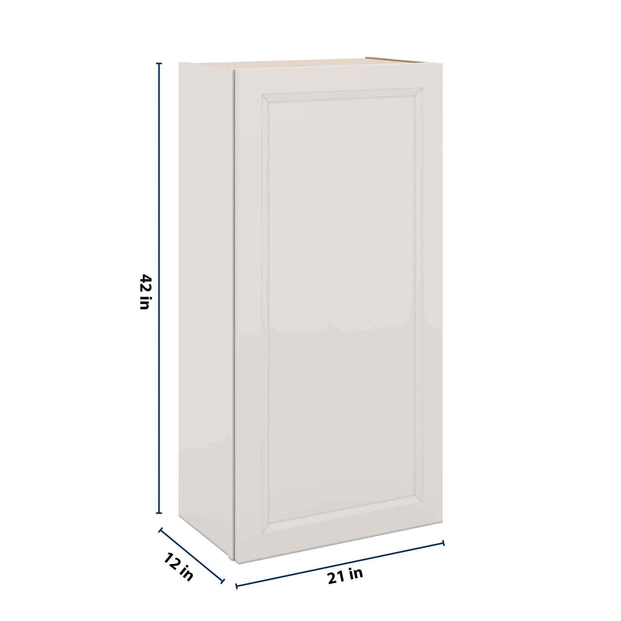 J&K Pure B5 Single Door Wall Cabinet - 21" W x 42" H