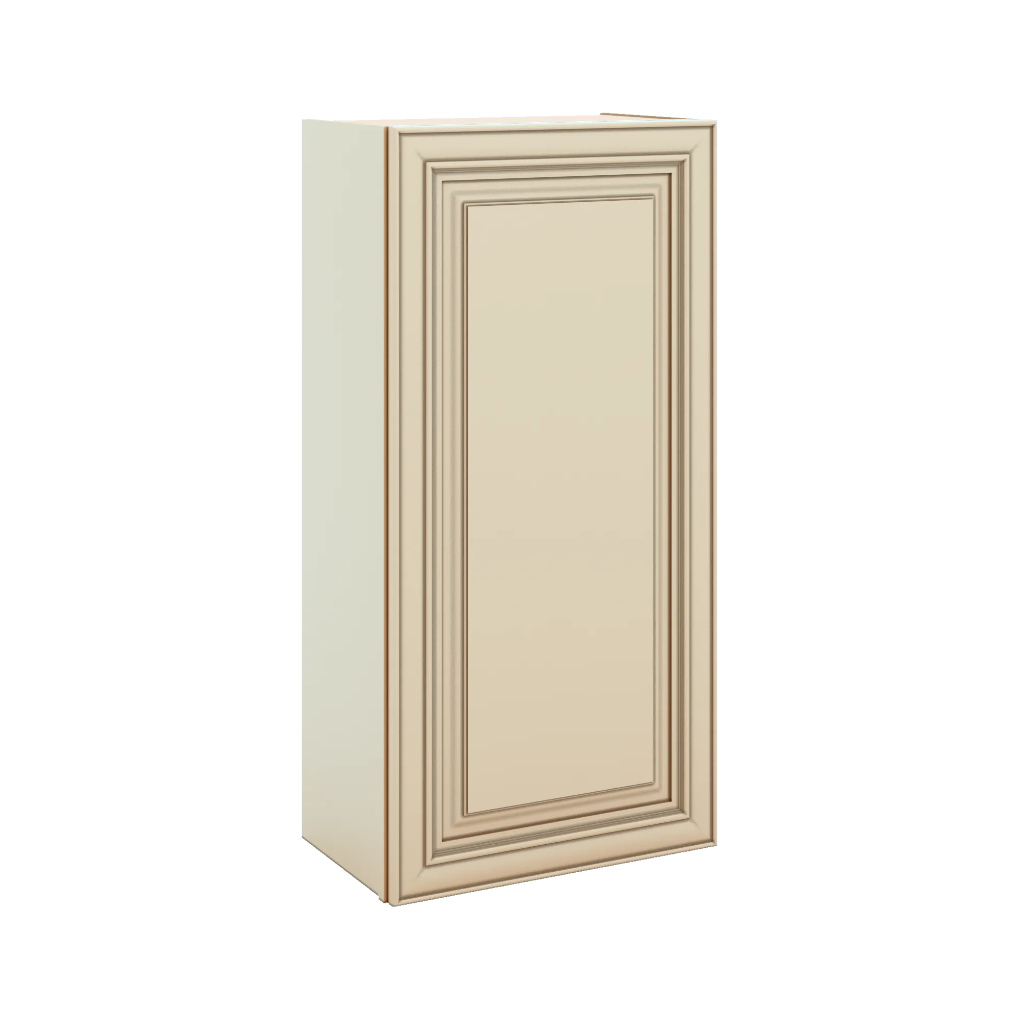 J&K Creme Glazed A7 Single Door Wall Cabinet - 21" W x 42" H