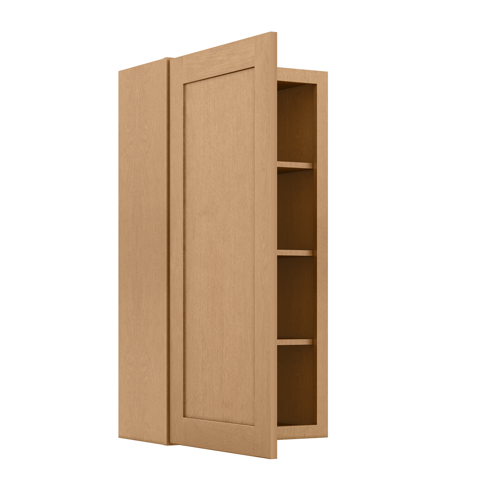 Wall Kitchen Cabinet W2142 Shaker Toffee LessCare 21 in. width 42 in. height 12 in. depth