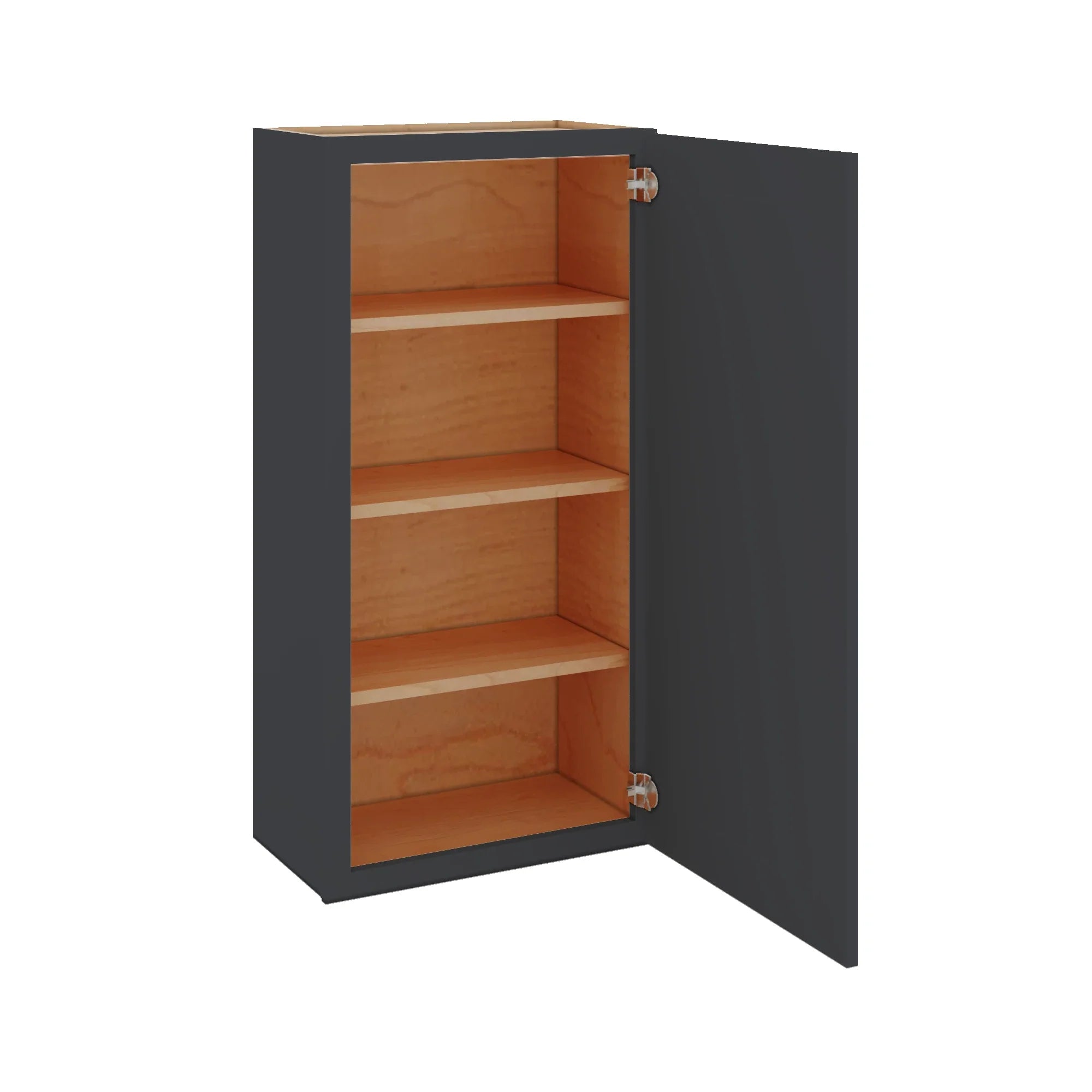 Modernform Cabinet Onyx Black Shaker 21" W X 42" H X 12" D Single Door Wall Cabinet