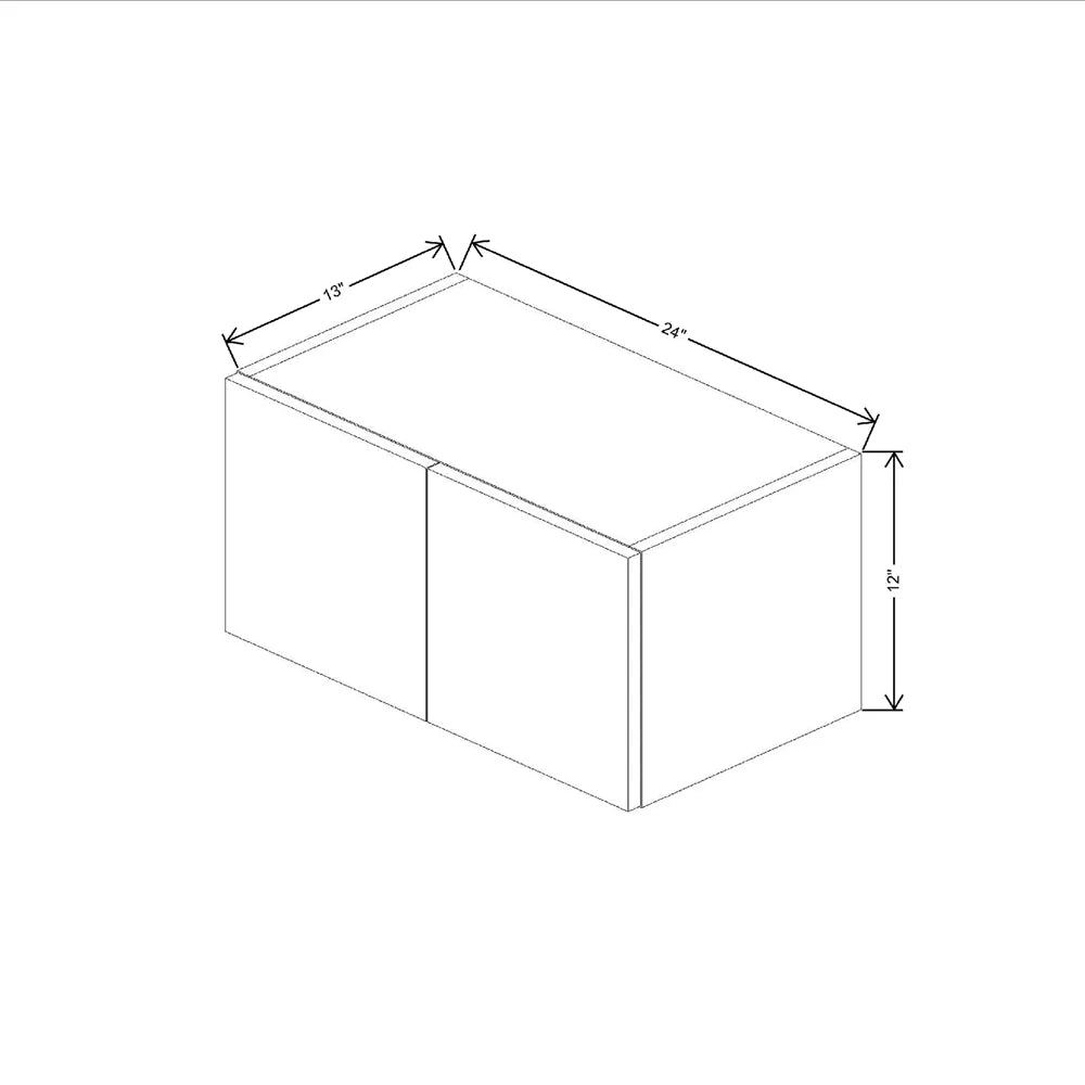 Fabuwood Illume Tuscany Olmo 3 24" W X 12" H X 12" D Double Door Wall Cabinet