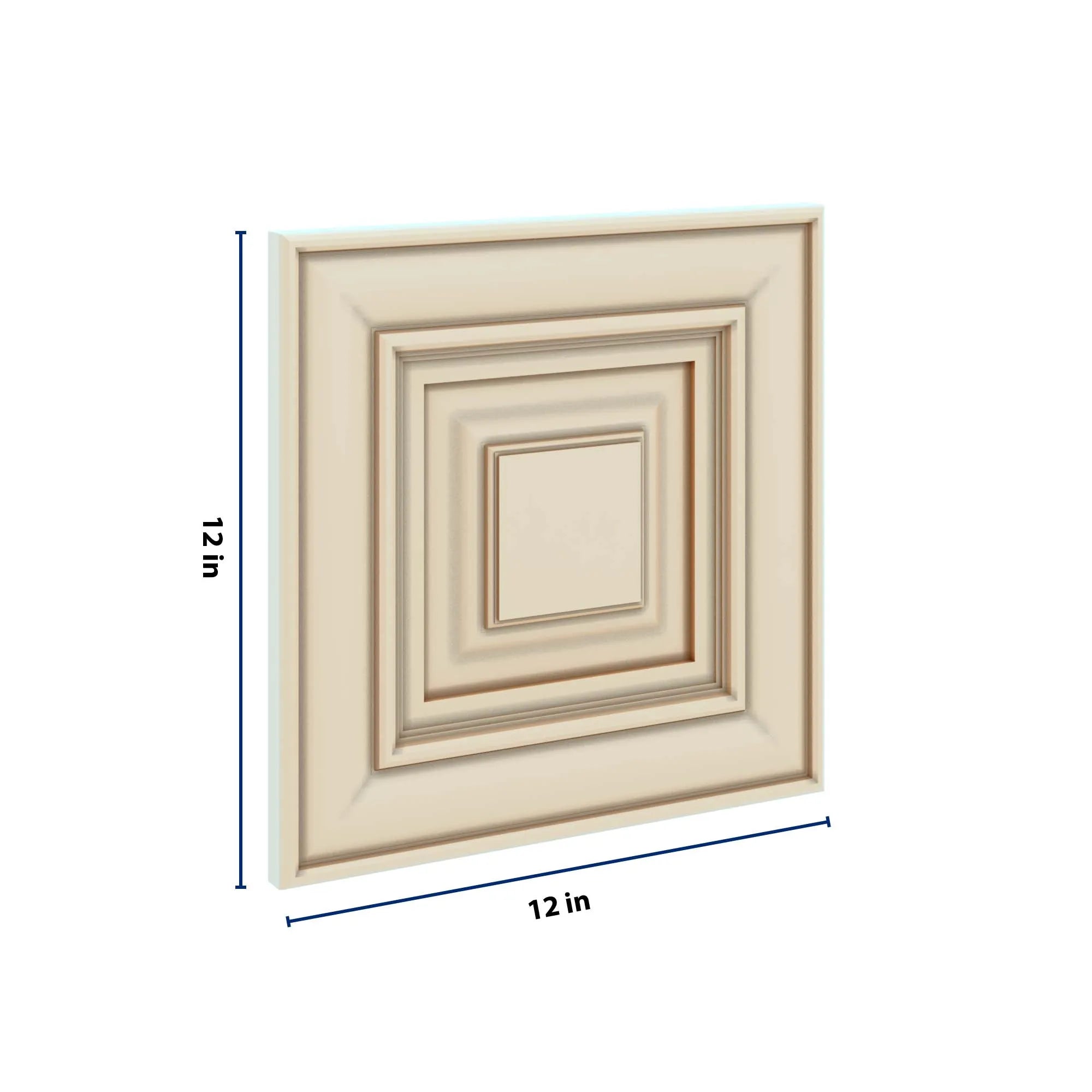 J&K Creme Glazed A7 Dummy Door Panel 12" W x 12" H