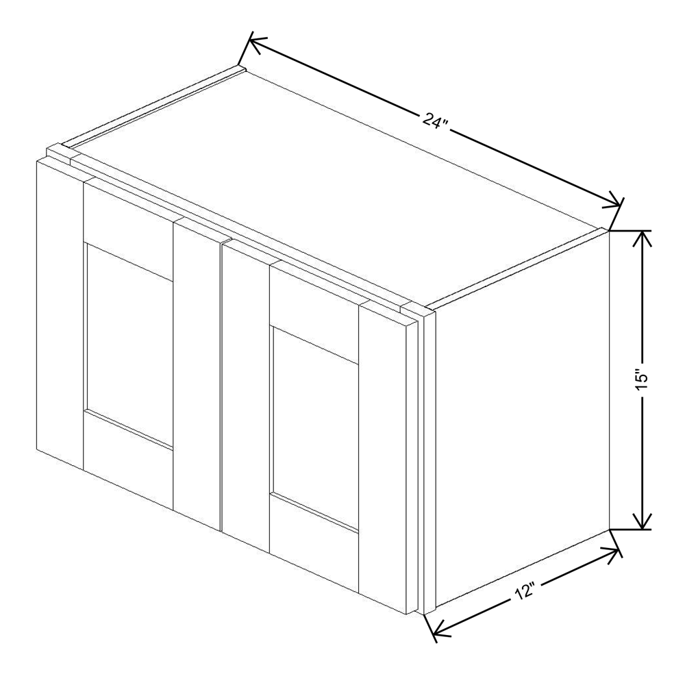 Fabuwood Allure Galaxy Frost 24"W X 15"H  Wall