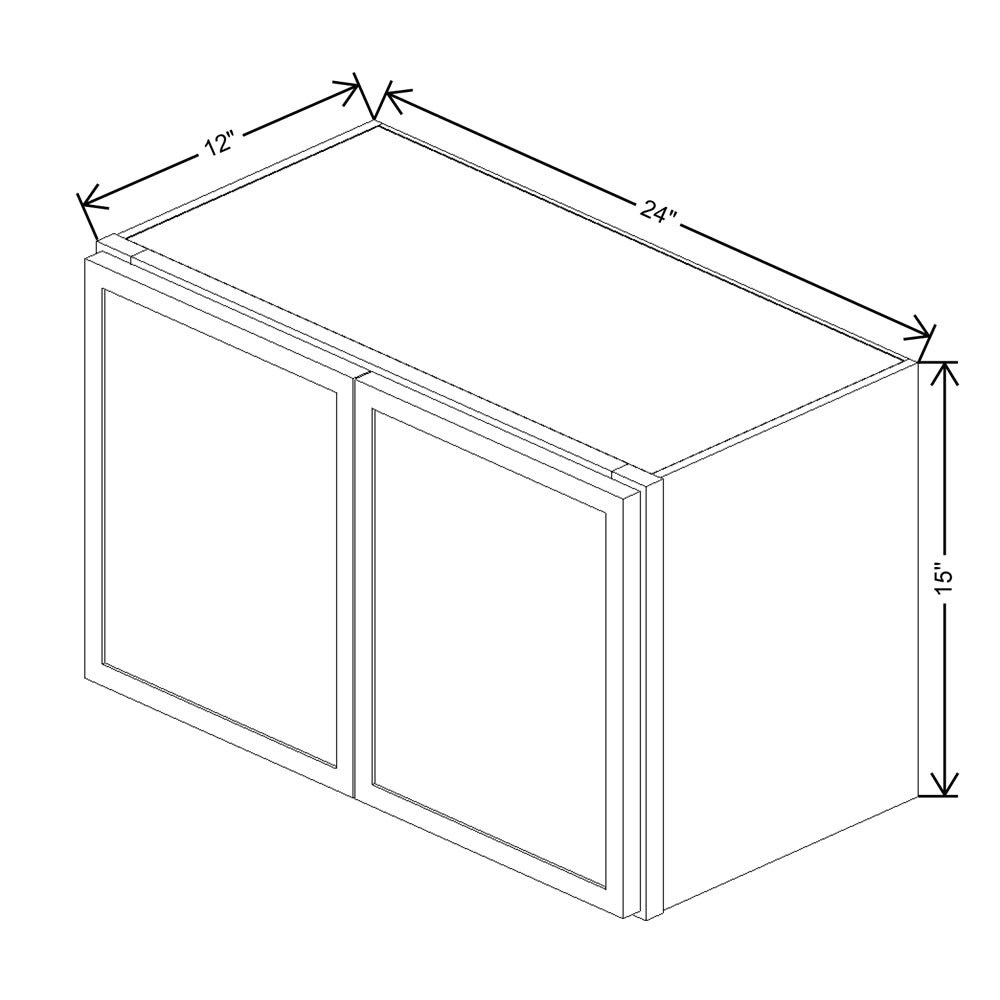 Cubitac Imperial Montclair Sapphire 24"W X 15"H Wall Cabinet