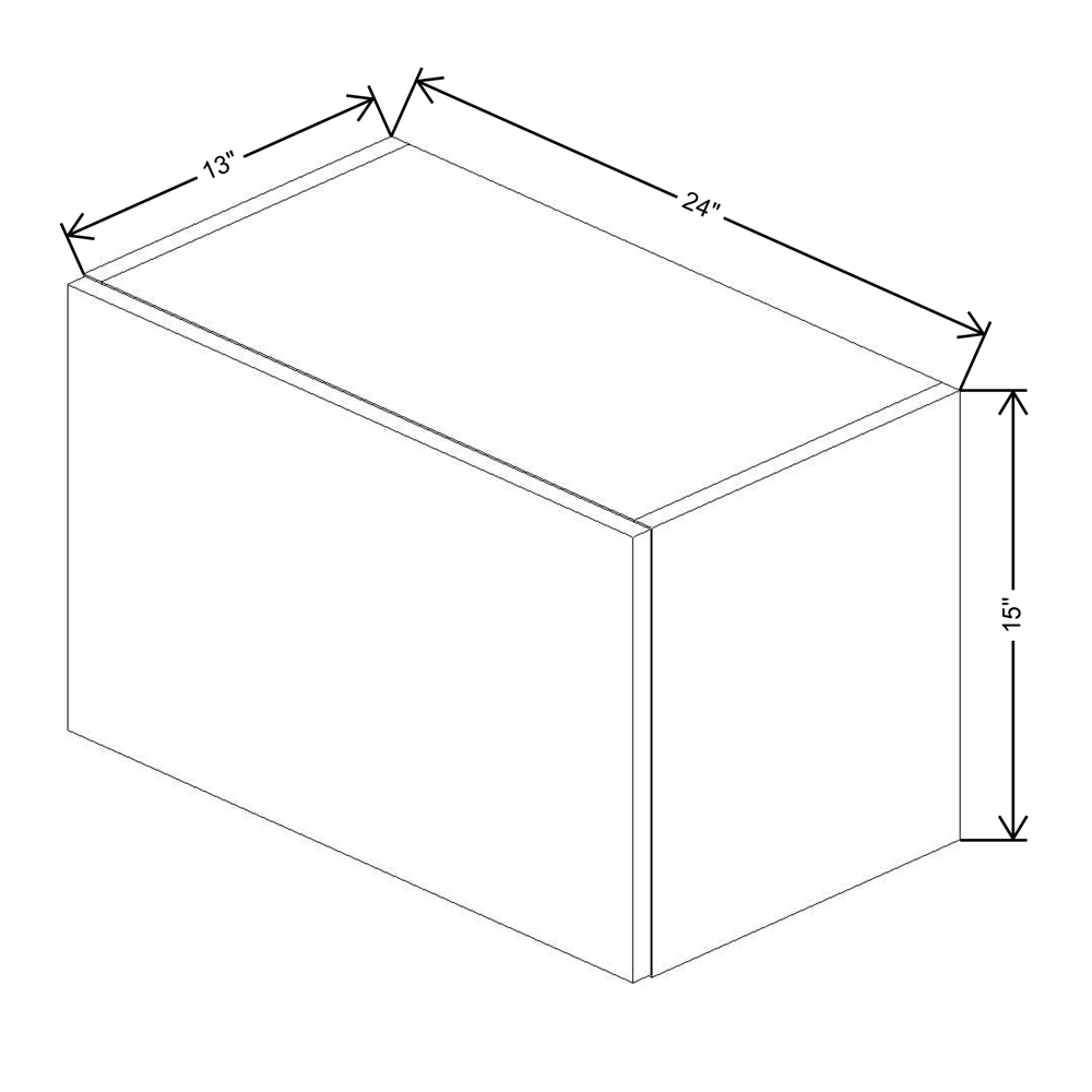 Fabuwood Illume Catalina Muratti 4 15" High Lift Up Wall