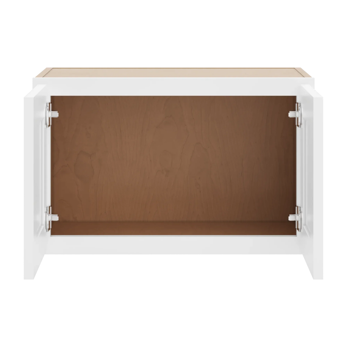 cnc luxor white 24 w x 15 h double door wall cabinet