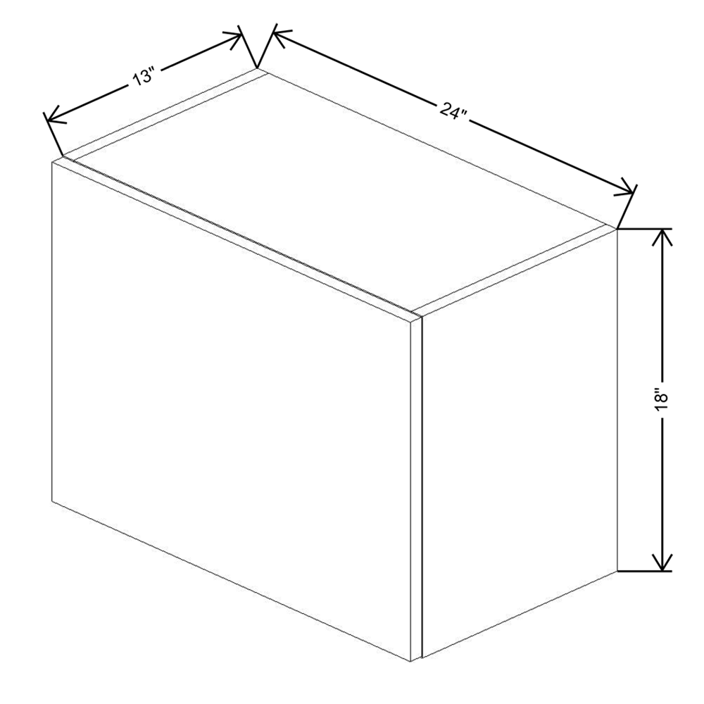 Fabuwood Illume Tuscany Olmo 3  18" High Lift Up Wall