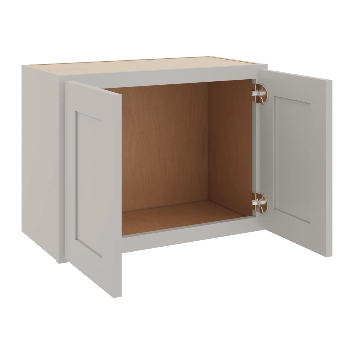 cnc luxor 5 piece misty grey 24 w x 18 h double door wall cabinet