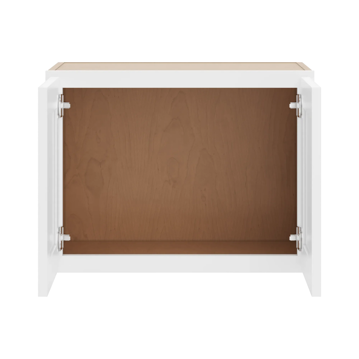 cnc luxor white 24 w x 18 h double door wall cabinet