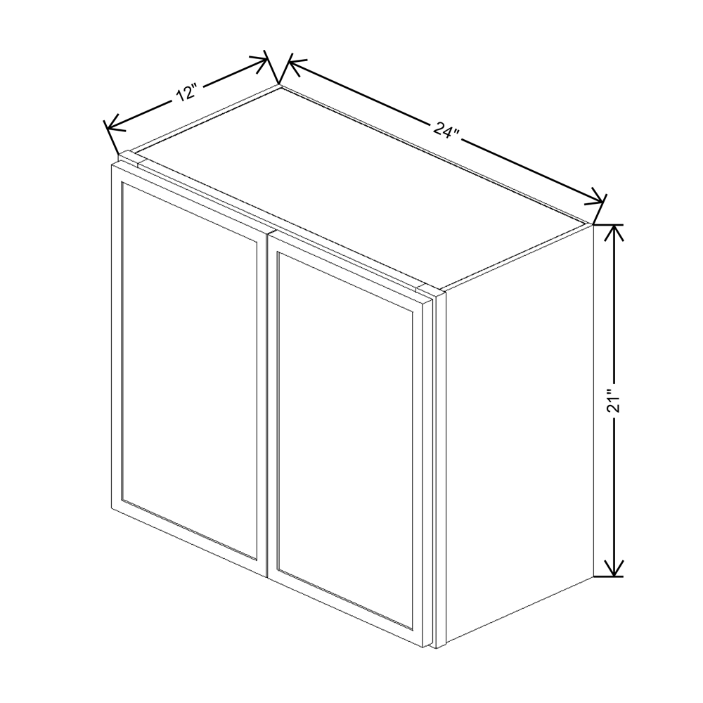 Cubitac Imperial Madison Hazelnut 24"W X 21"H Wall Cabinet