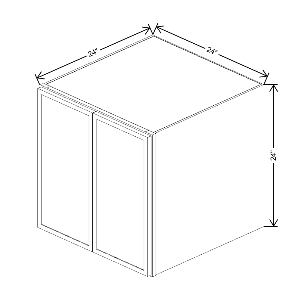 Cubitac Prestige Dover Latte 24" W X 24" H X 24" D Wall Deep Cabinet