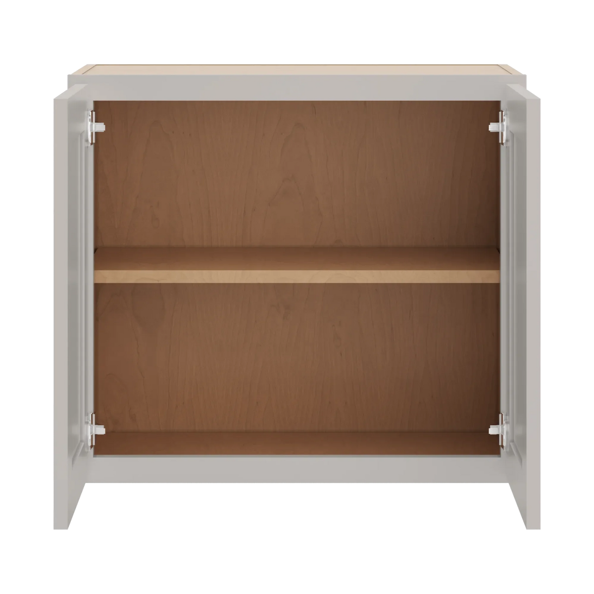 cnc luxor 5 piece misty grey 24 w x 24 h double door wall cabinet