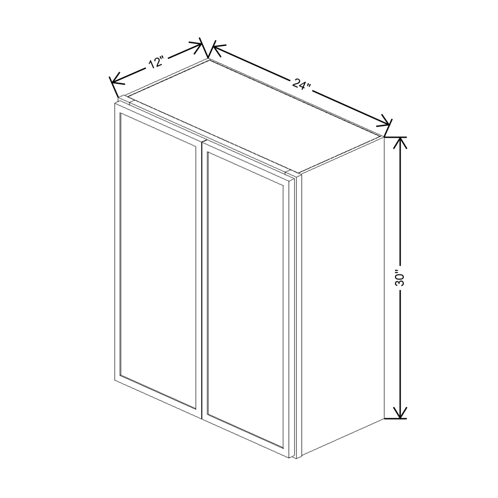 Cubitac Imperial Madison Latte 24"W X 30"H Wall Cabinet