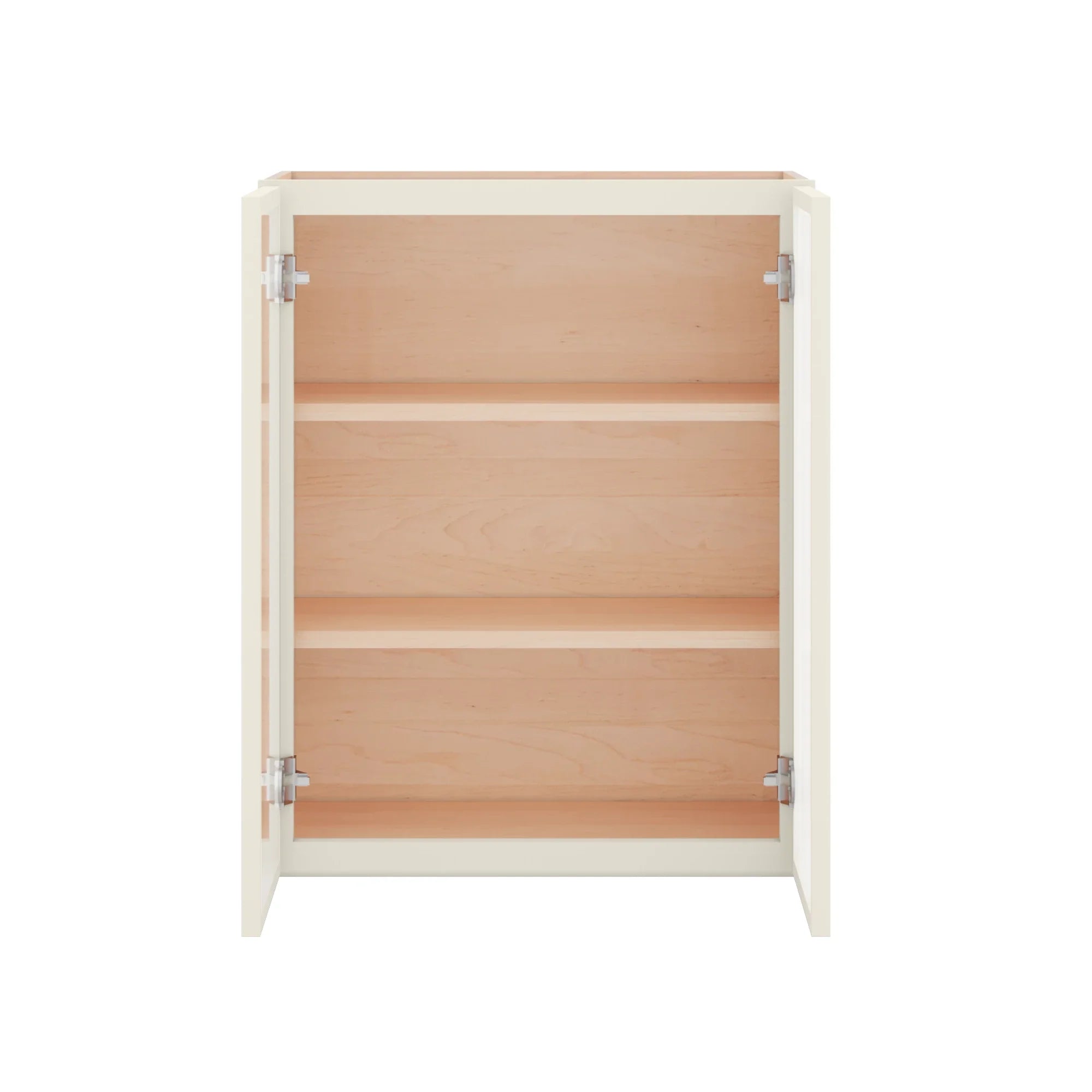 Modernform Cabinet Slim Dove White 24" W X 30" H X 12" D Double Glass Door Wall Cabinet