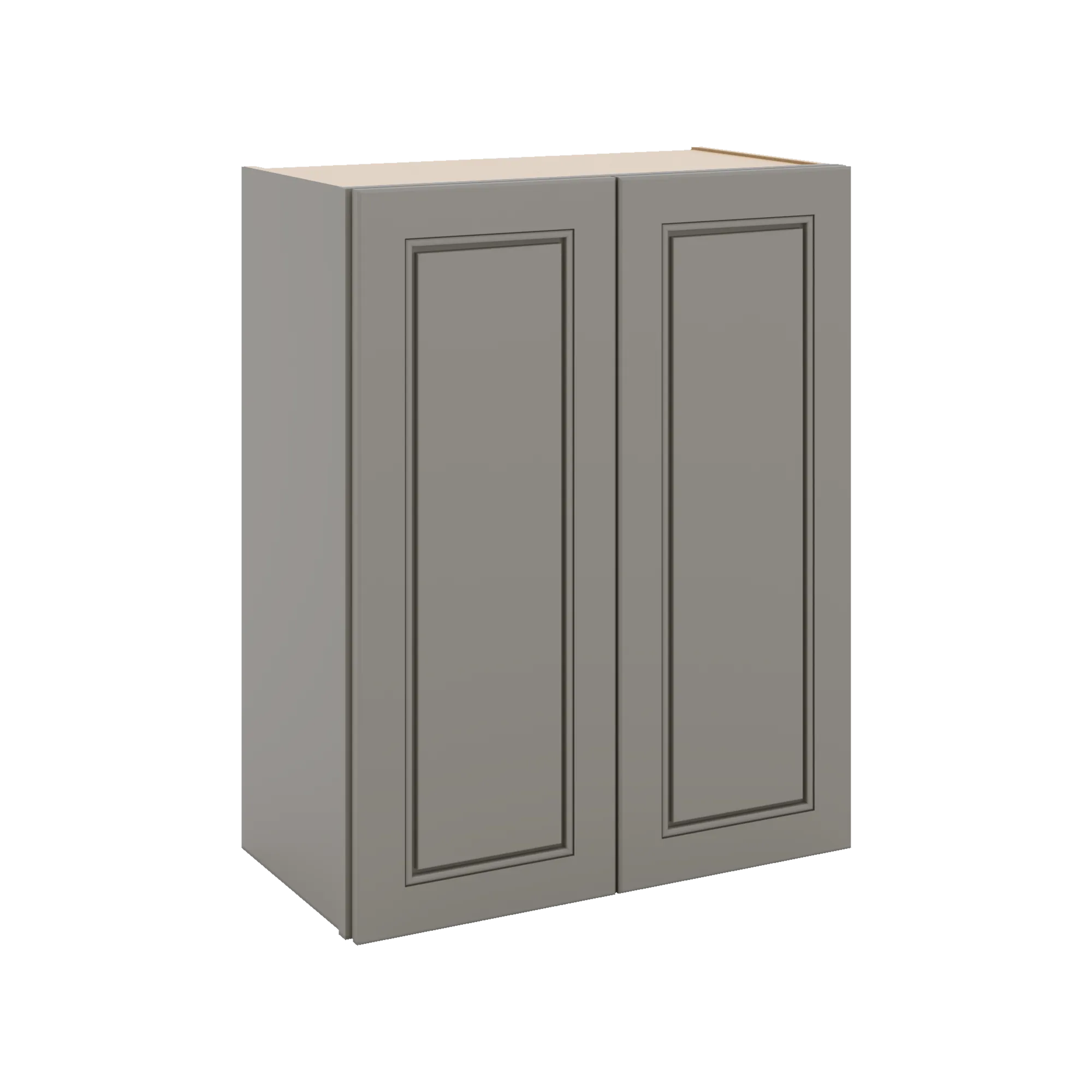 J&K Greige K3 Double Door Wall Cabinet - 24" W x 30" H