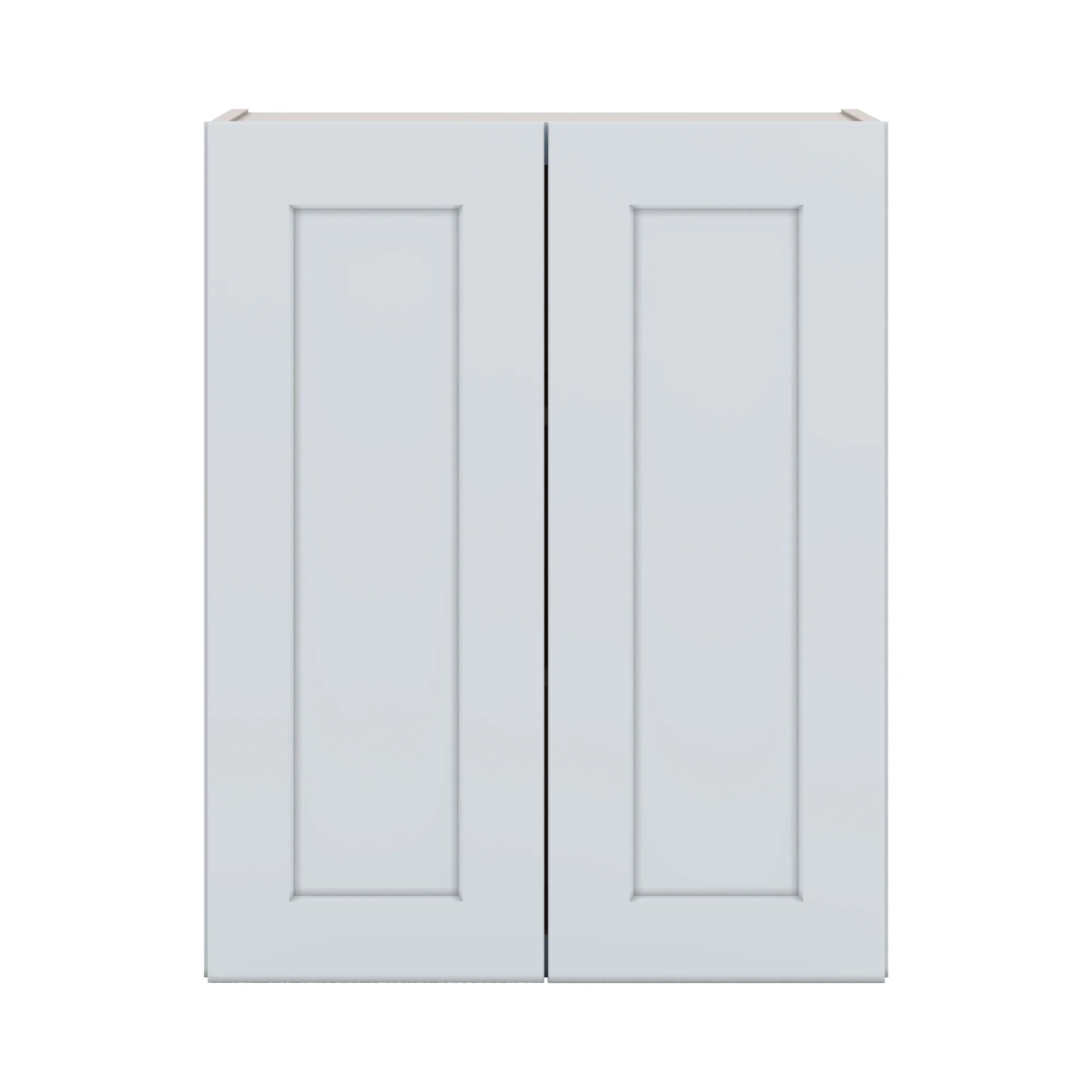 J&K White Shaker S8 Double Door Wall Cabinet   24" W x 30" H