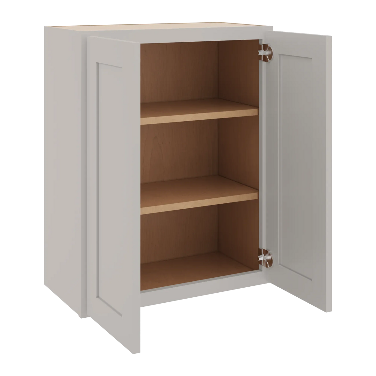 cnc luxor 5 piece misty grey 24 w x 30 h double door wall cabinet
