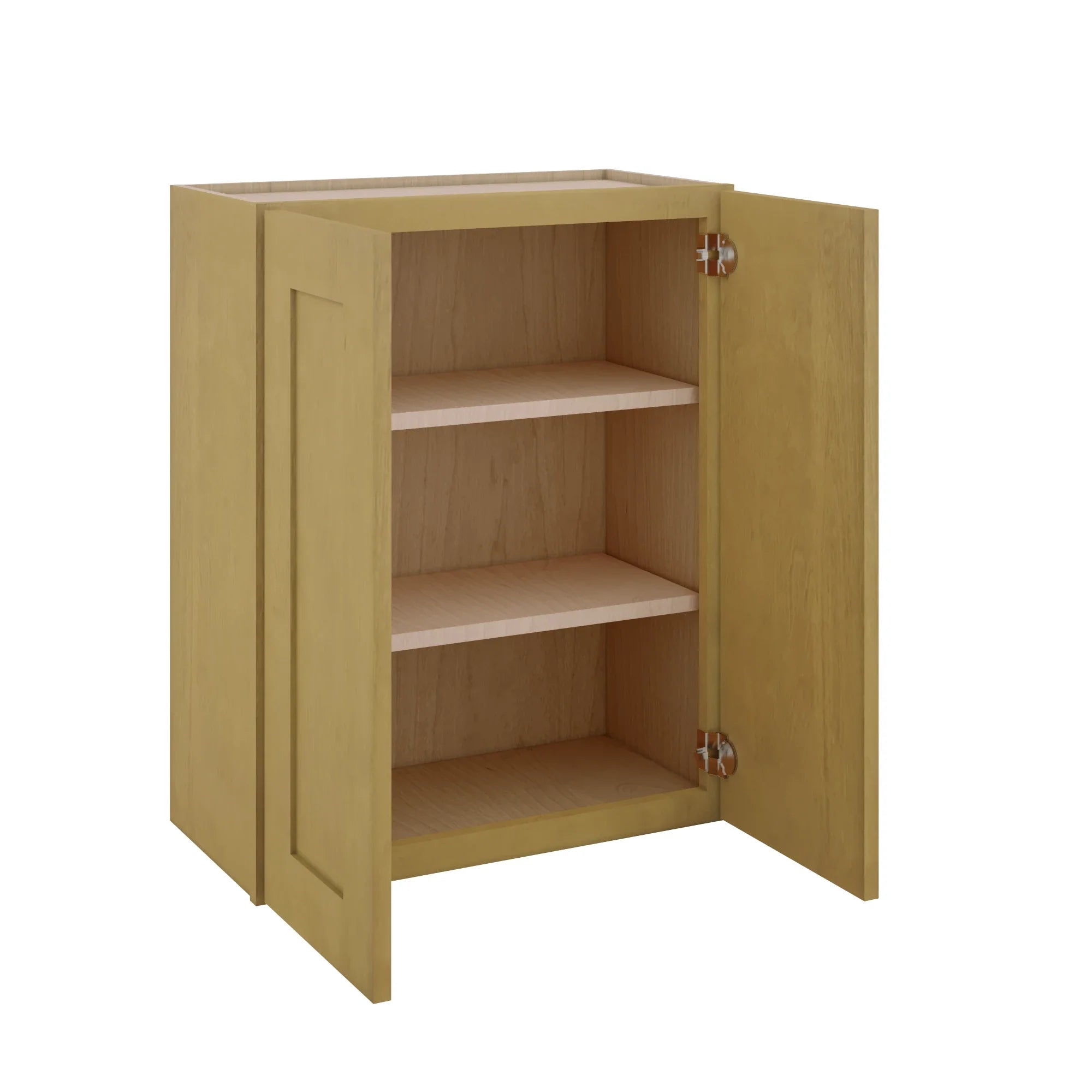 Modernform Cabinet Natural Shaker 24" W X 30" H X 12" D Double Door Wall Cabinet