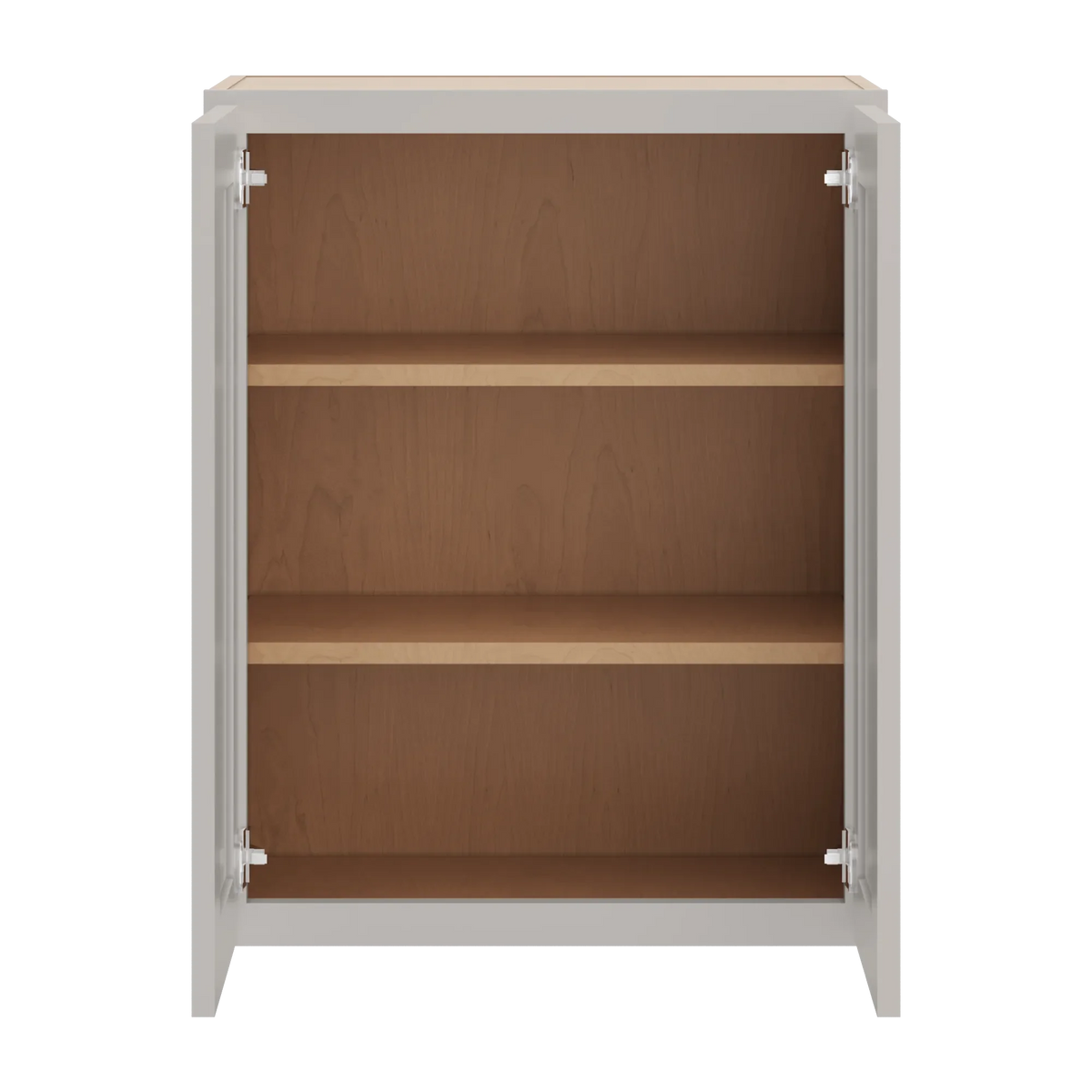 cnc luxor 5 piece misty grey 24 w x 30 h double door wall cabinet