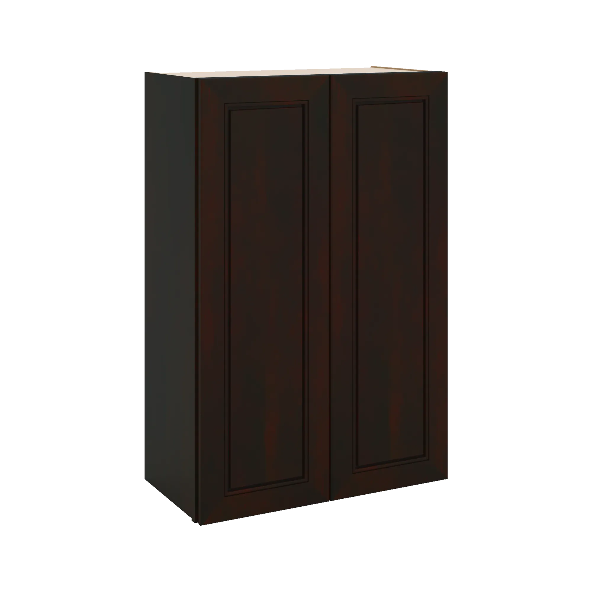 J&K Espresso K8 Double Door Wall Cabinet - 24" W x 36" H