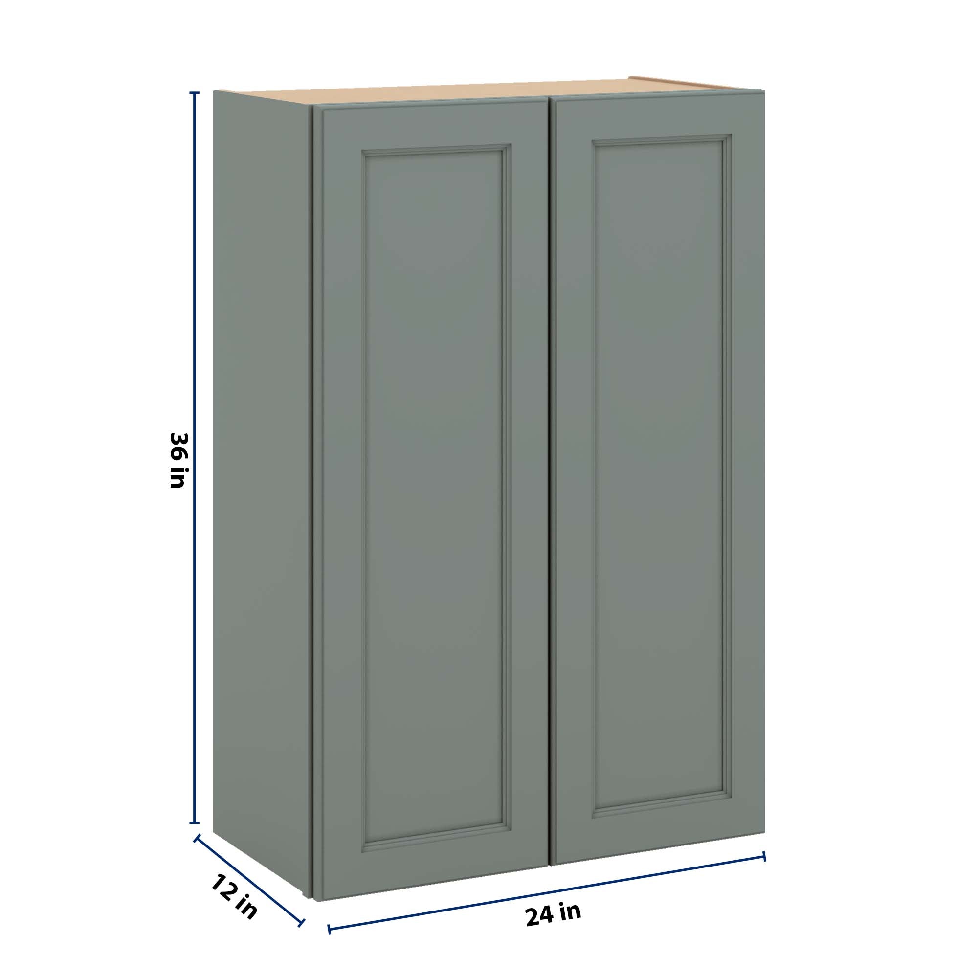 J&K Sage E3 Double Door Wall Cabinet - 24" W x 36" H