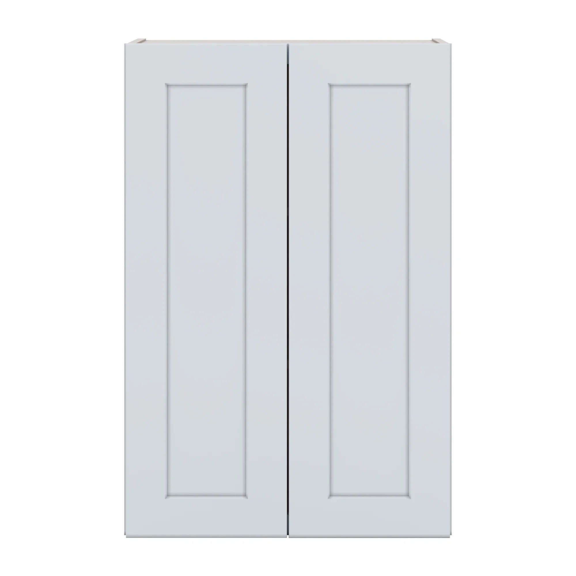 J&K White Shaker S8 Double Door Wall Cabinet   24" W x 36" H