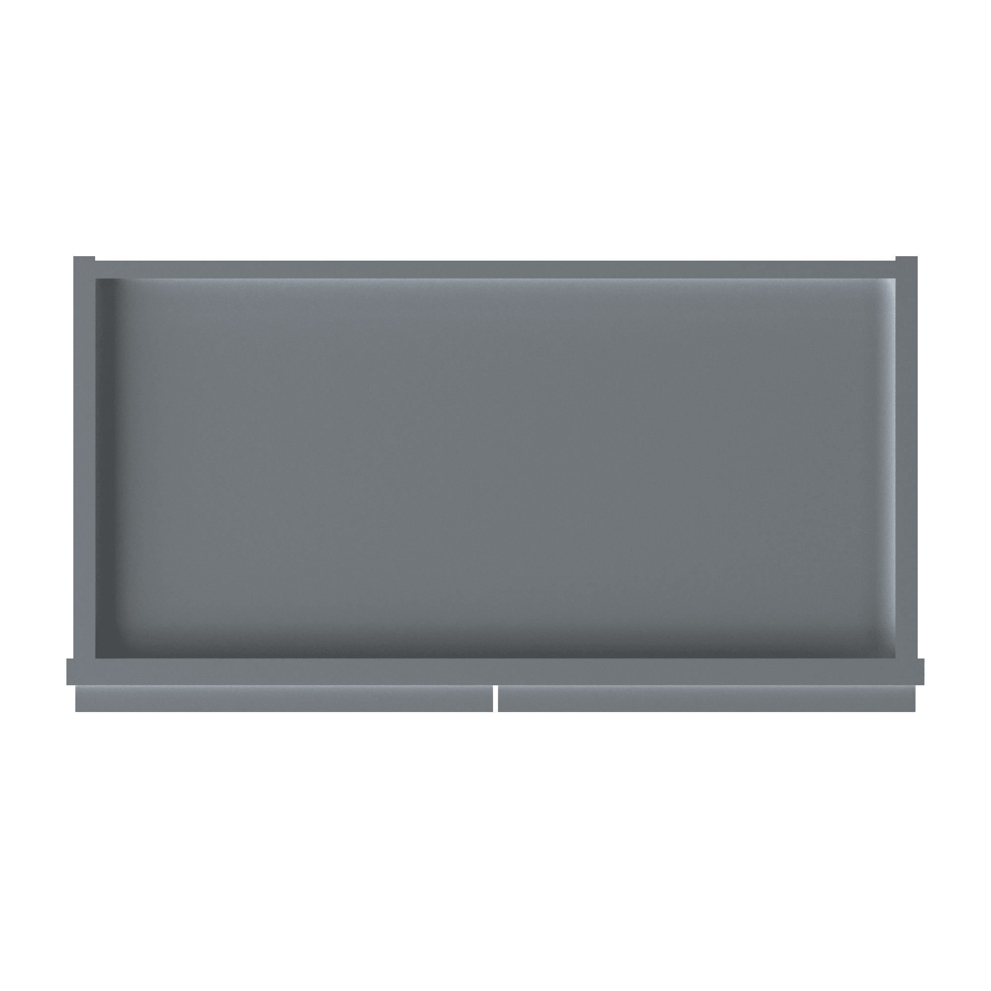 Wall Kitchen Cabinet W2436 Colonial Gray LessCare 24 in. width 36 in. height 12 in. depth