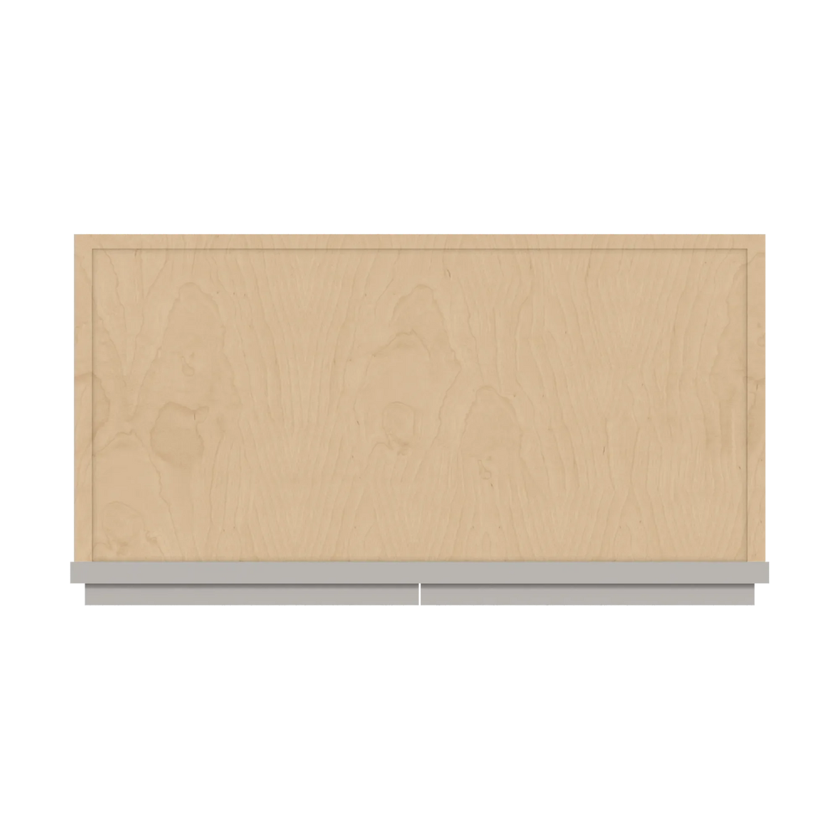 cnc luxor 5 piece misty grey 24 w x 36 h double door wall cabinet