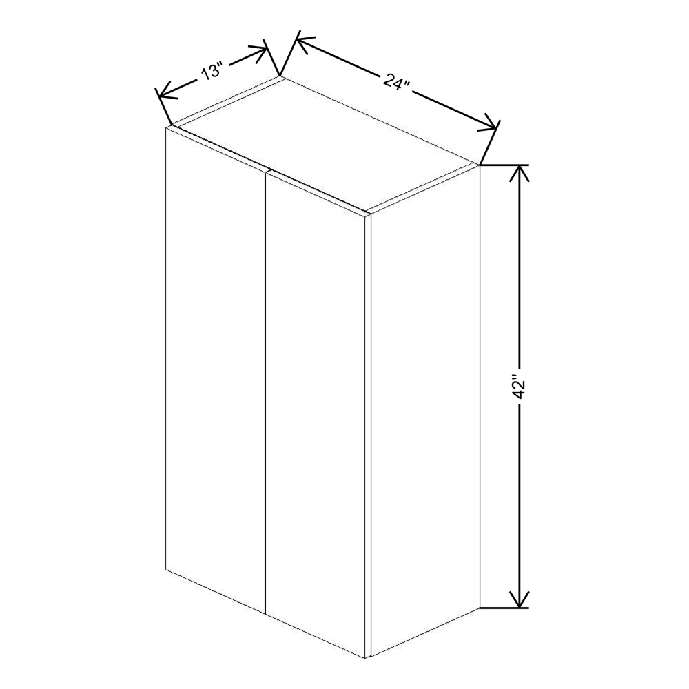 Fabuwood Illume Tuscany Muratti 1 42" High Wall