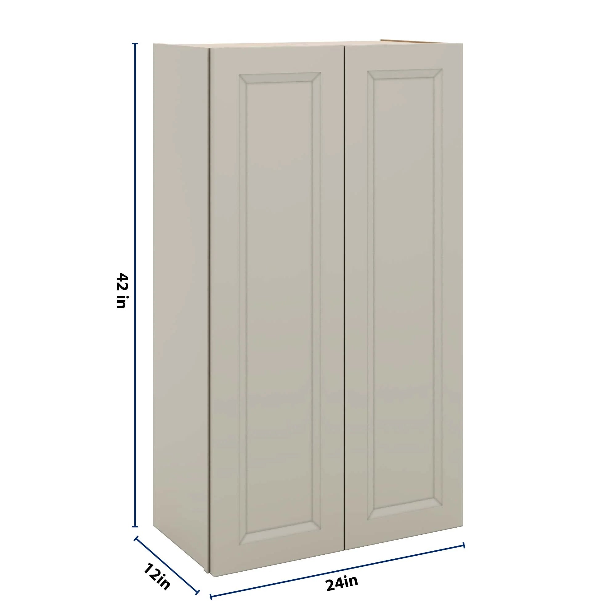J&K Pebble B6 Double Door Wall Cabinet - 24" W x 42" H