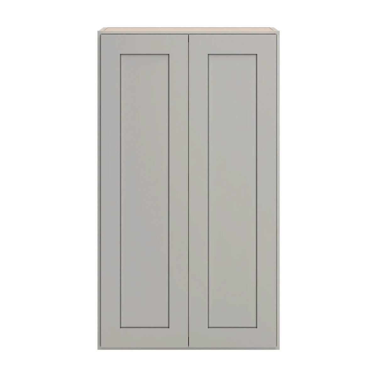 cnc luxor 5 piece misty grey 24 w x 42 h double door wall cabinet