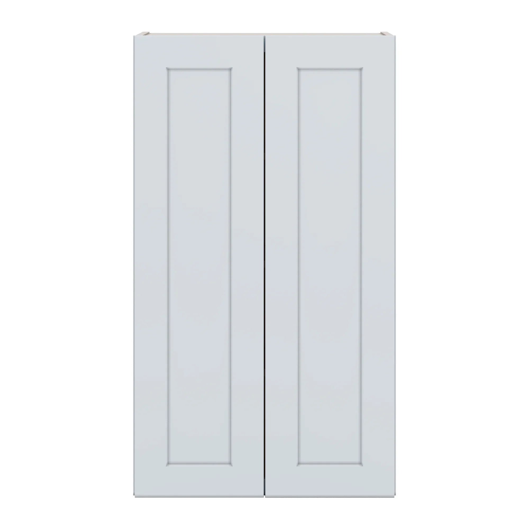 J&K White Shaker S8 Double Door Wall Cabinet   24" W x 42" H