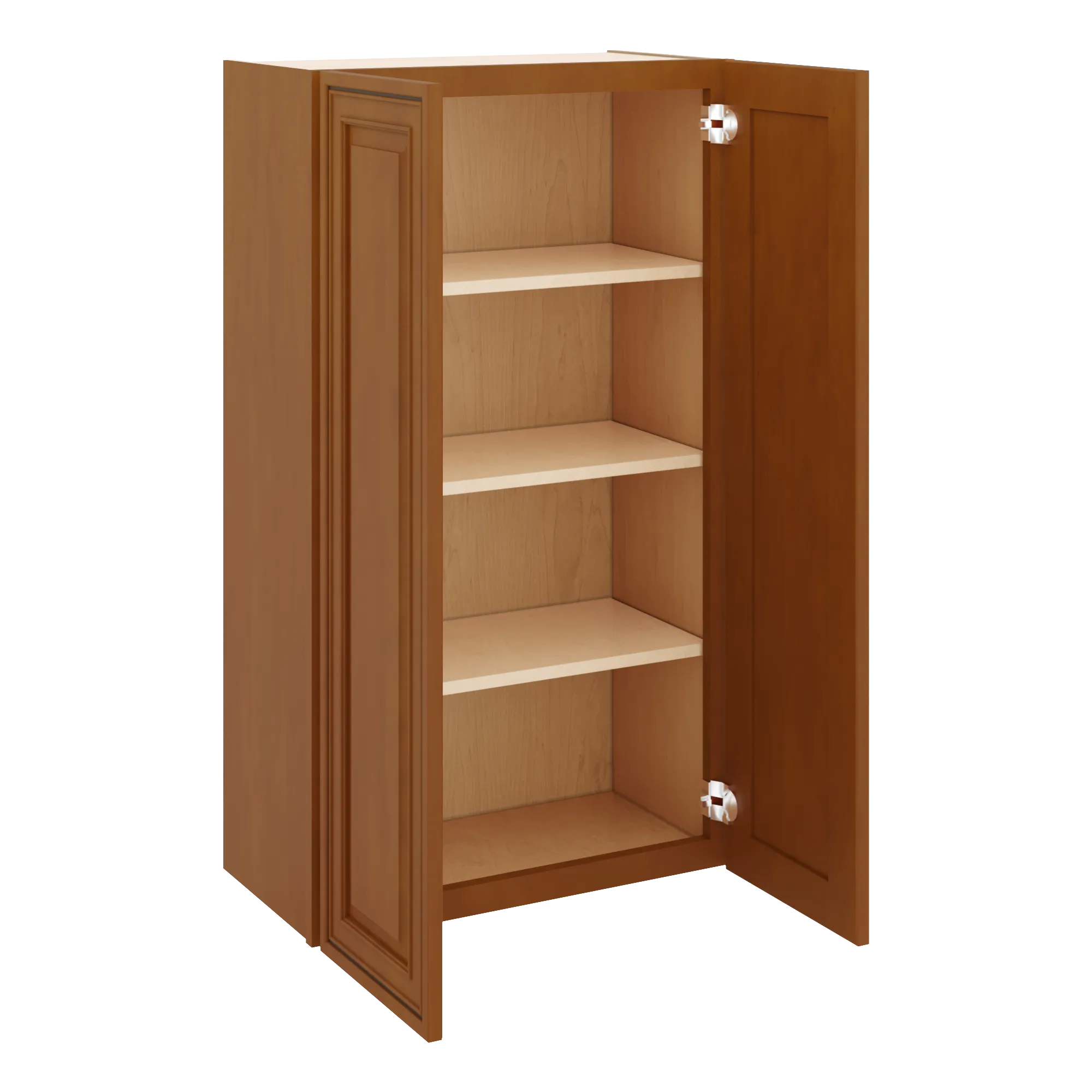 j k mocha glazed k10 double door wall cabinet 24 w x 42 h