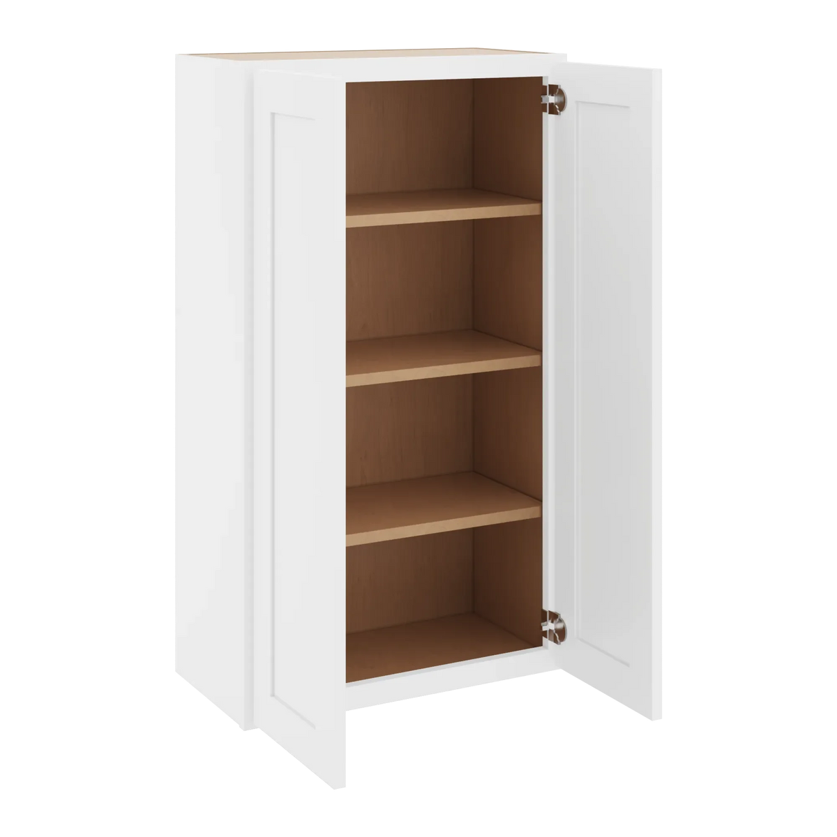 cnc luxor white 24 w x 42 h double door wall cabinet