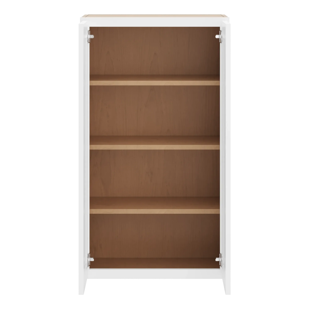 cnc luxor white 24 w x 42 h double door wall cabinet