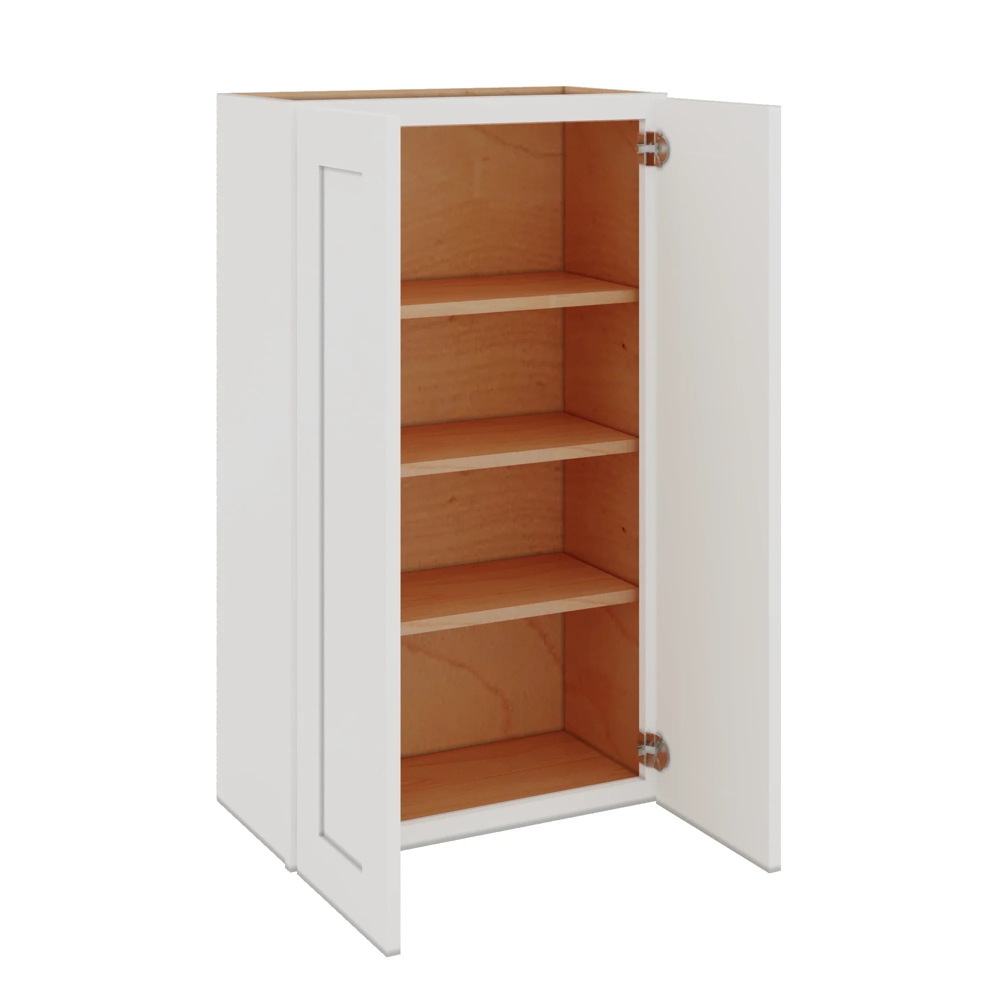 Modernform Cabinet White Shaker 24" W X 42" H X 12" D Double Door Wall Cabinet