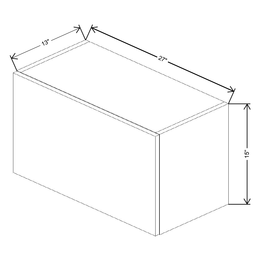 Fabuwood Illume Tuscany Olmo 3  15" High Lift Up Wall