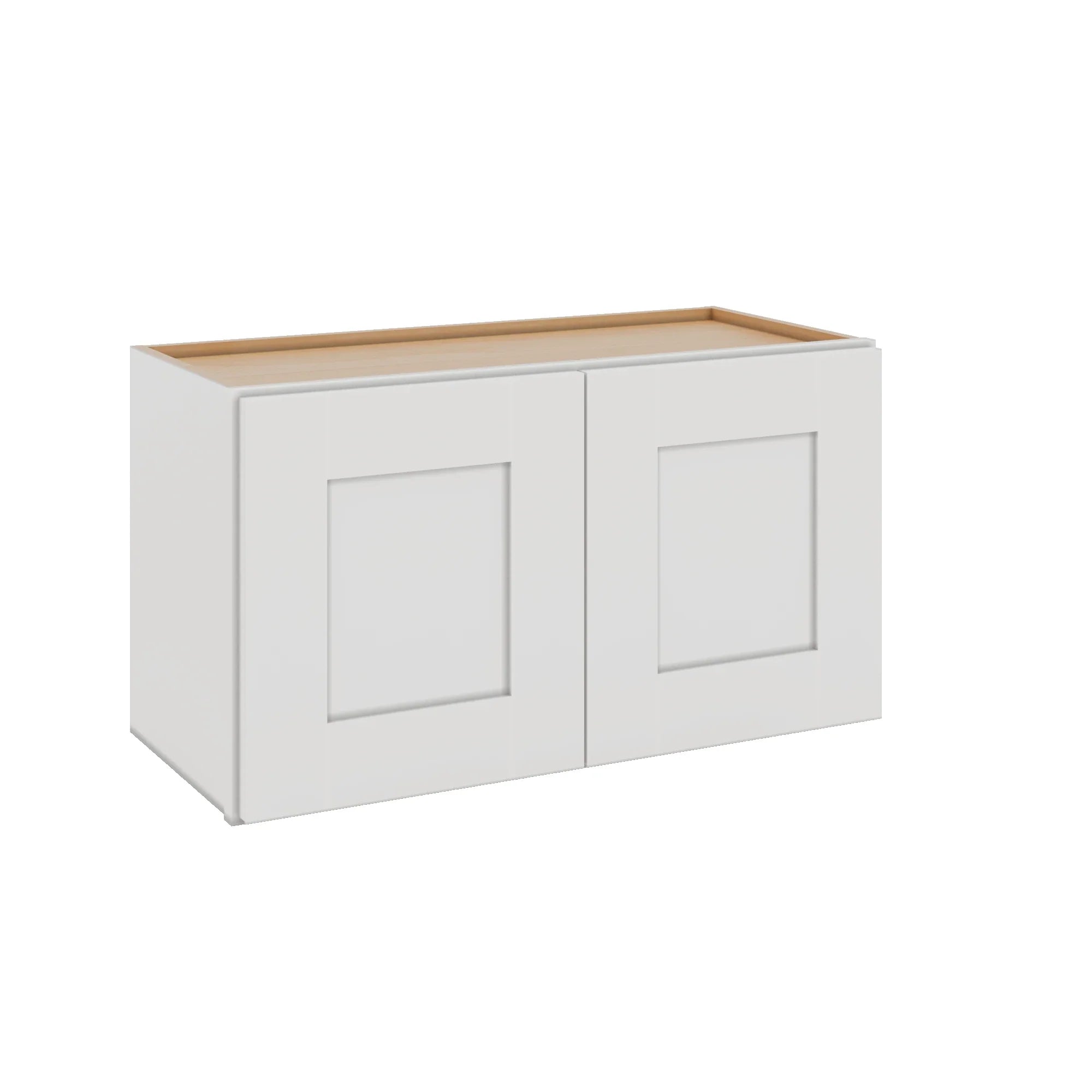 Modernform Cabinet White Shaker 27" W X 15" H X 12" D Double Door Wall Cabinet