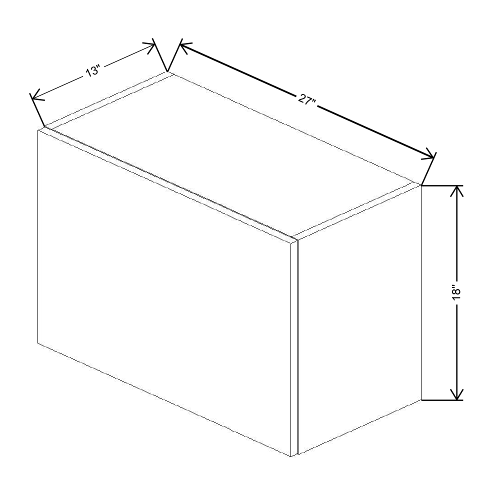 Fabuwood Illume Catalina Como Ash 2 18" High Lift Up Wall