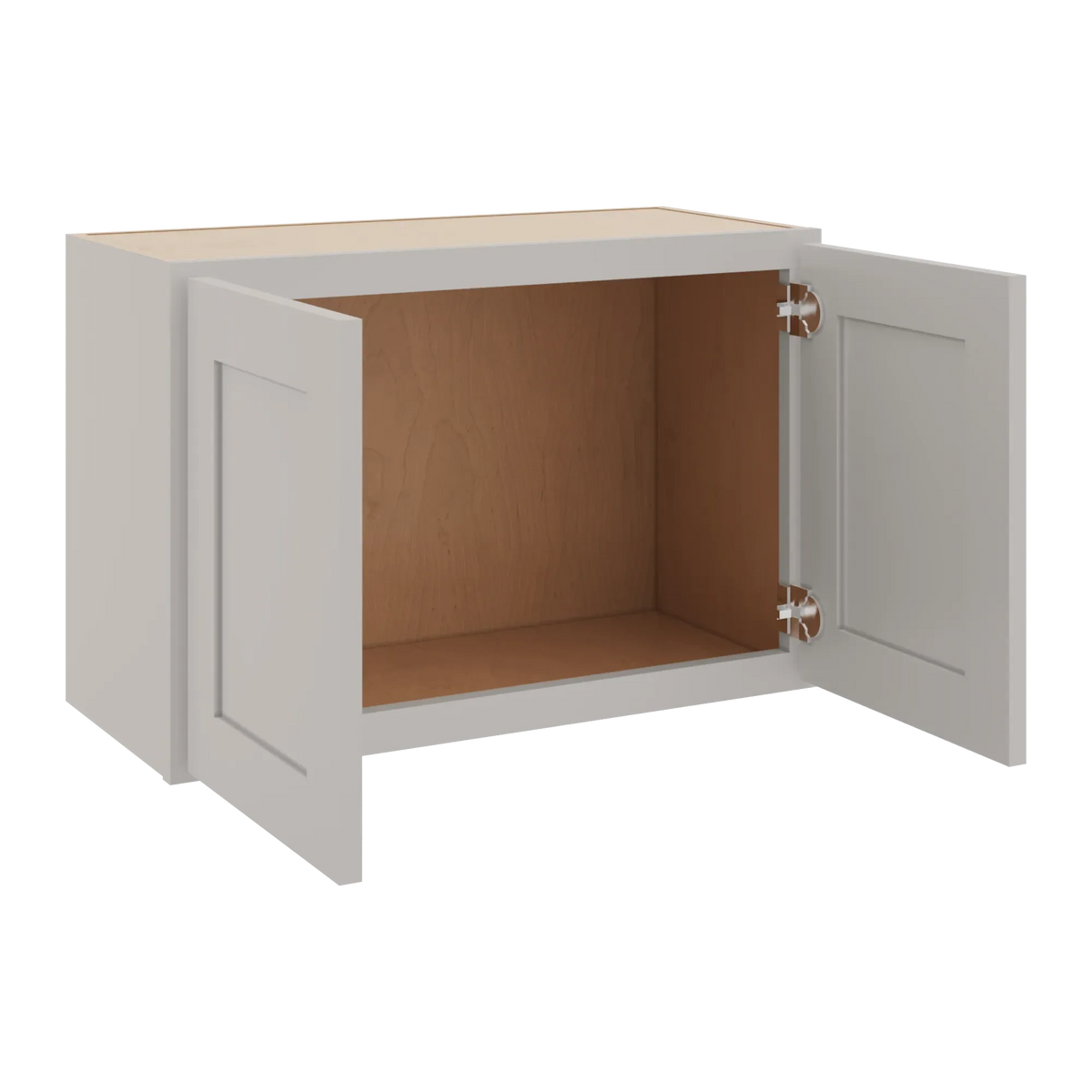 cnc luxor 5 piece misty grey 27 w x 18 h double door wall cabinet
