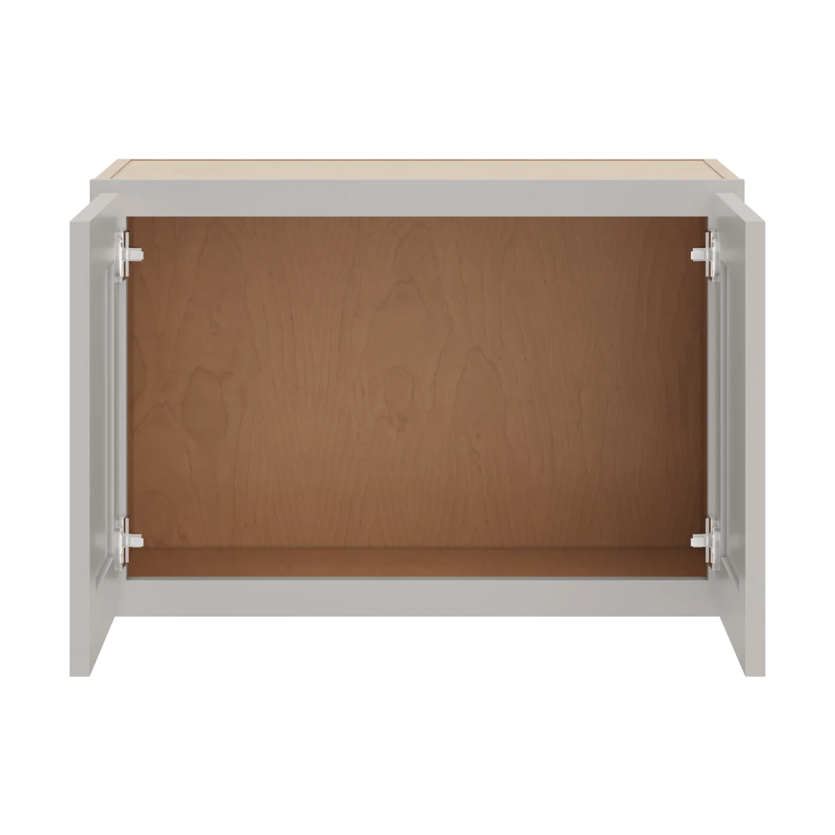 cnc luxor 5 piece misty grey 27 w x 18 h double door wall cabinet