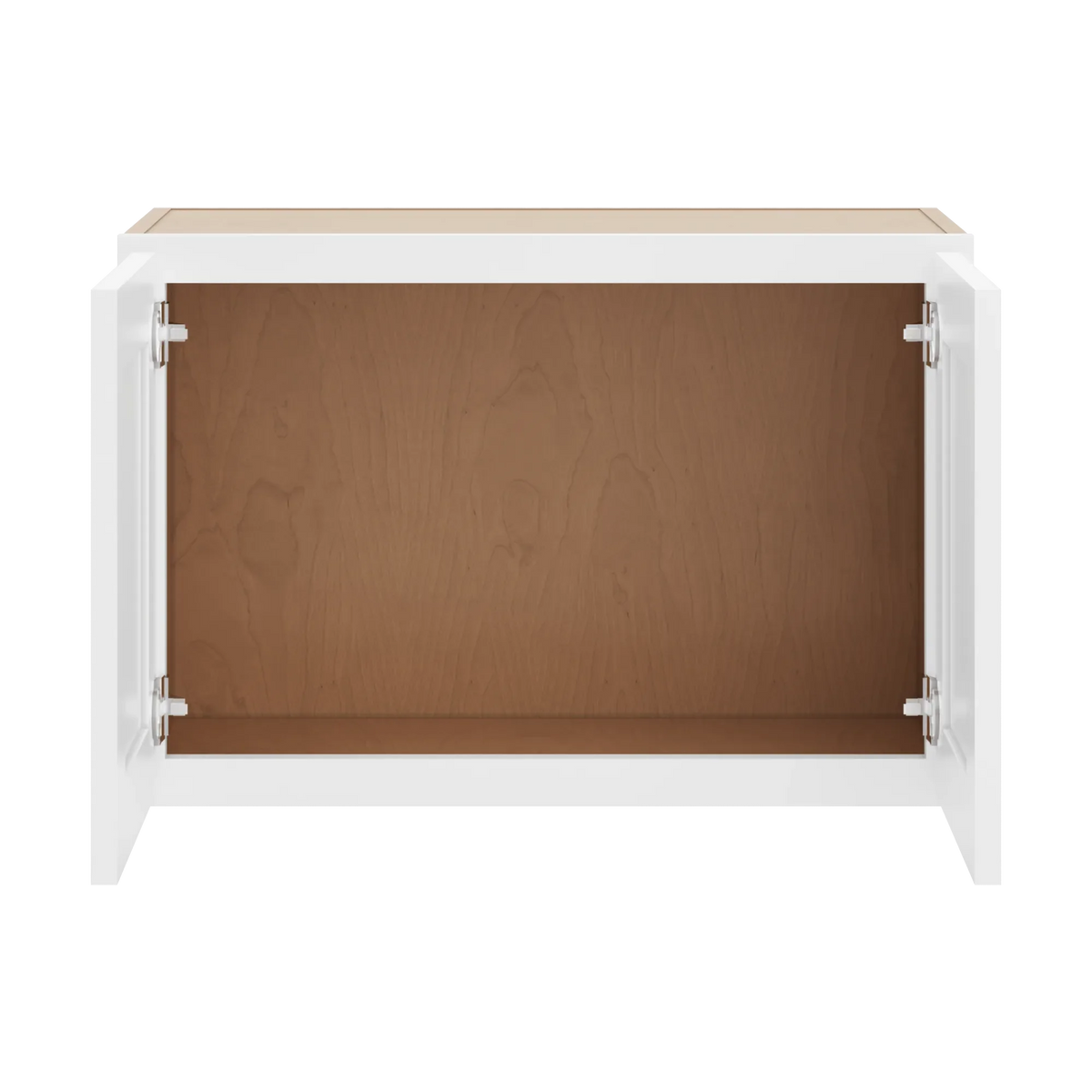 cnc luxor white 27 w x 18 h double door wall cabinet