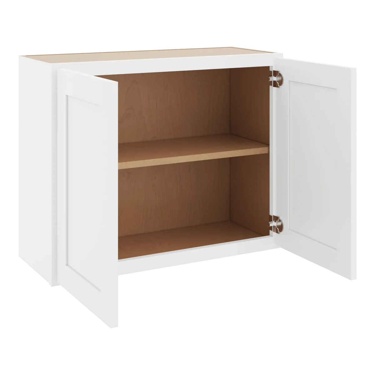 cnc luxor white 27 w x 24 h double door wall cabinet