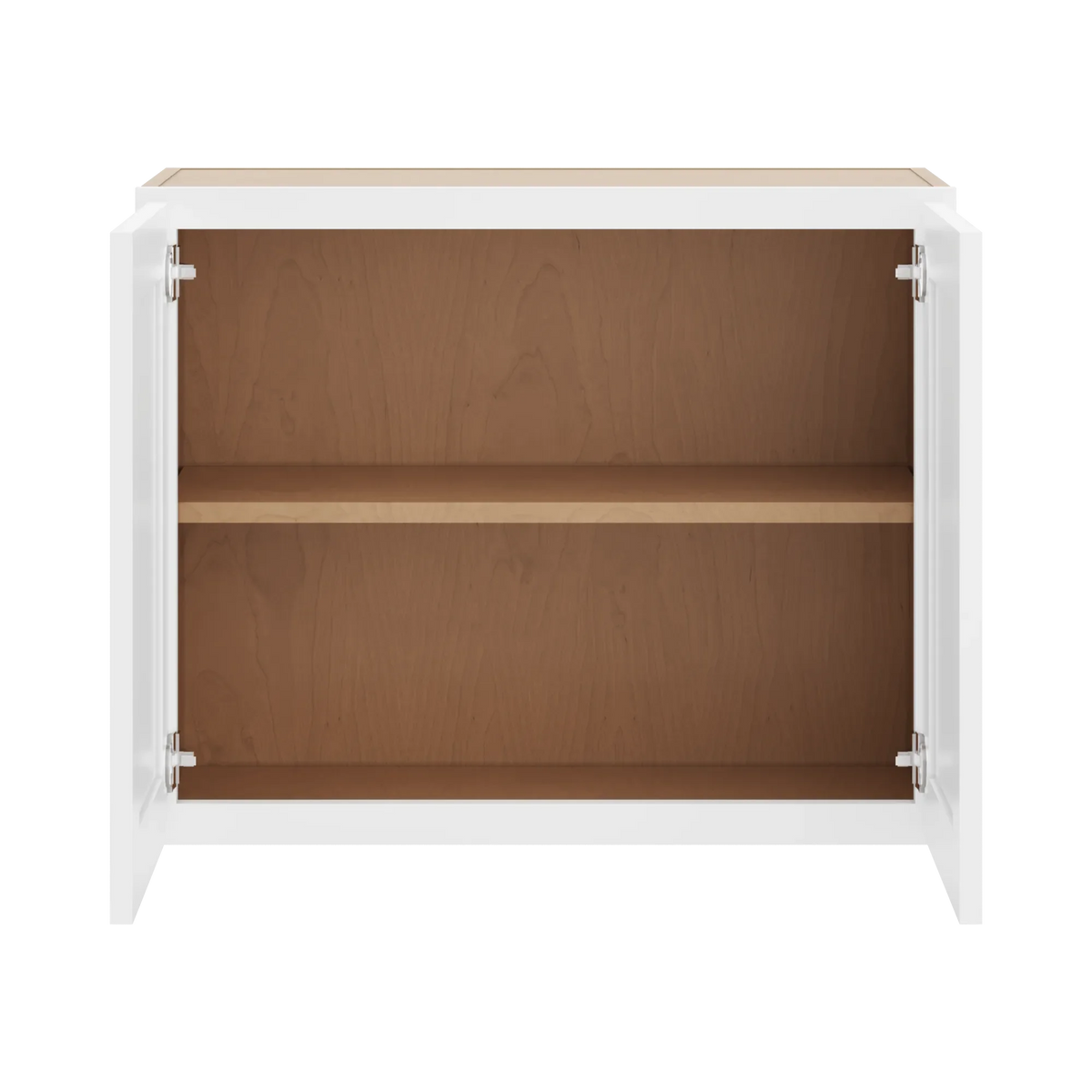 cnc luxor white 27 w x 24 h double door wall cabinet