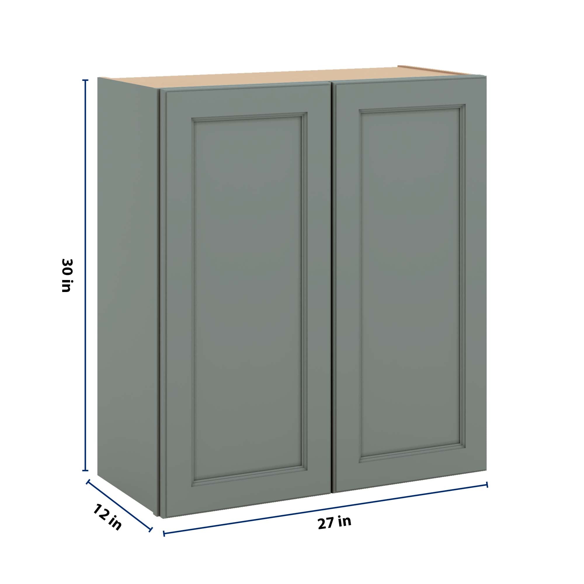 J&K Sage E3 Double Door Wall Cabinet - 27" W x 30" H